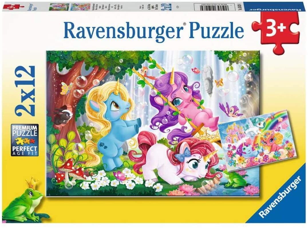 Ravensburger - Unicorns at Play Puzzle 2 x 12 pc
