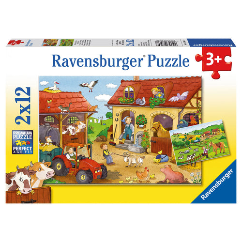 Ravensburger - Working On The Farm 2 X 12 Pc Puzzles
