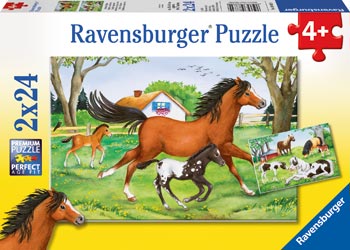 Ravensburger - World Of Horses Puzzle 2 X 24 Pc