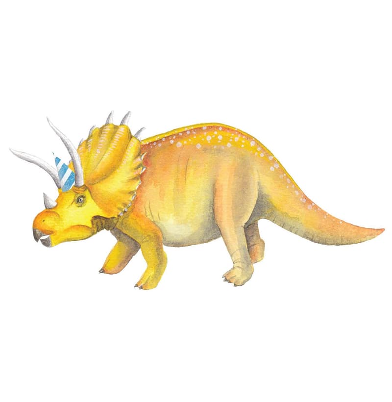 Triceratops in a Party Hat