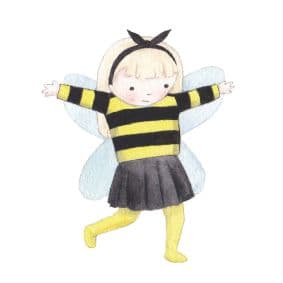 Bumble Bee Girl card