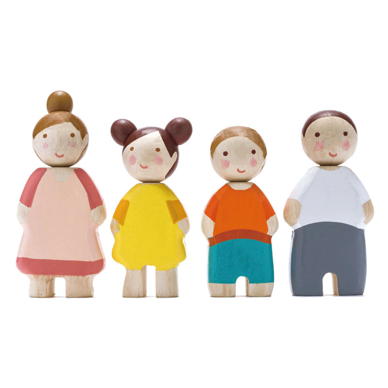 Tender Leaf Toys Wooden Family of 4 for doll houses