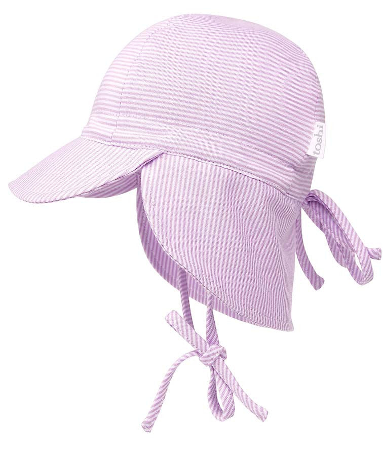 Toshi Flap Cap Baby Lavender chin tie