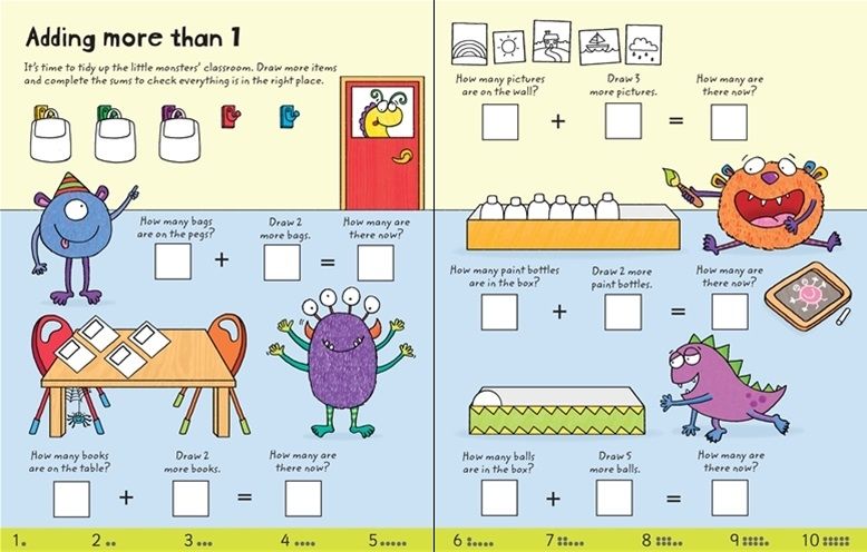 Usborne Wipe Clean Adding Activity Book
