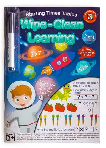 Wipe Clean Learning - Starting Times Tables